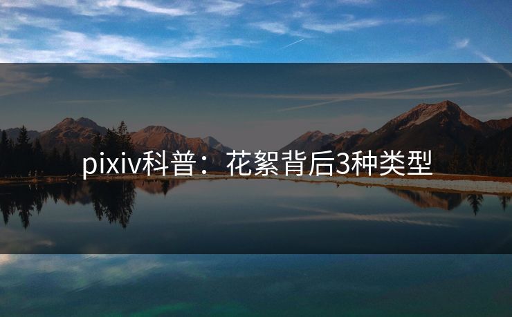 pixiv科普：花絮背后3种类型